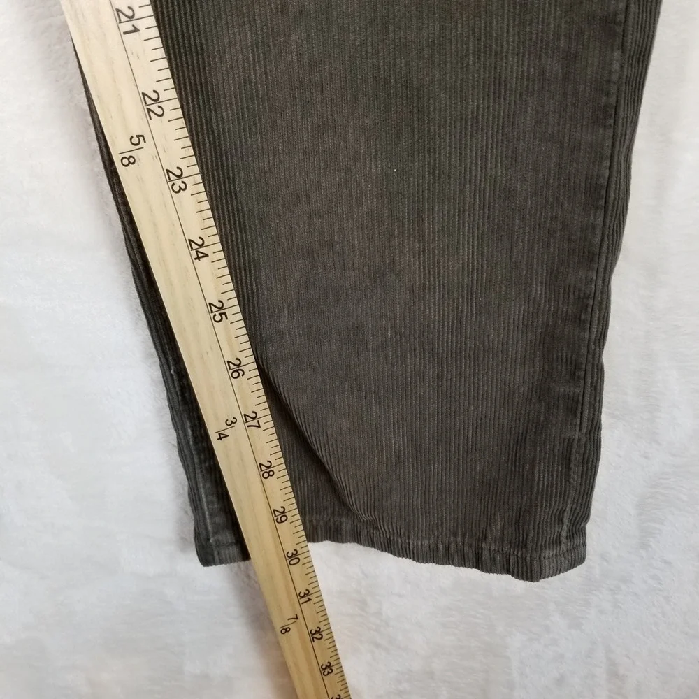 AG Adriano Goldschmied The Graduate Corduroy Pants 29 Olive Grey 1174FVC-HIW-BUN